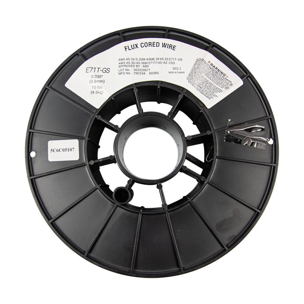 E71T-GS Self, Steel Flux-Core Welding Wire, .030 in x 10 Pound